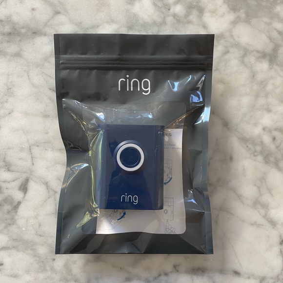 Faceplate for Ring Video Doorbell 3 and 3 Plus, “Blue Metal” (Navy) - Picture 2 of 3